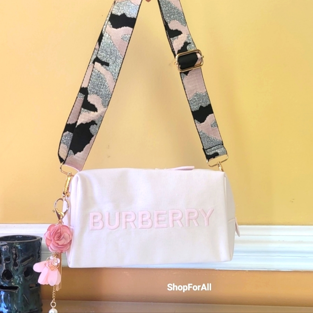 Burberry Pouch converted into to shoulder bag or cross body